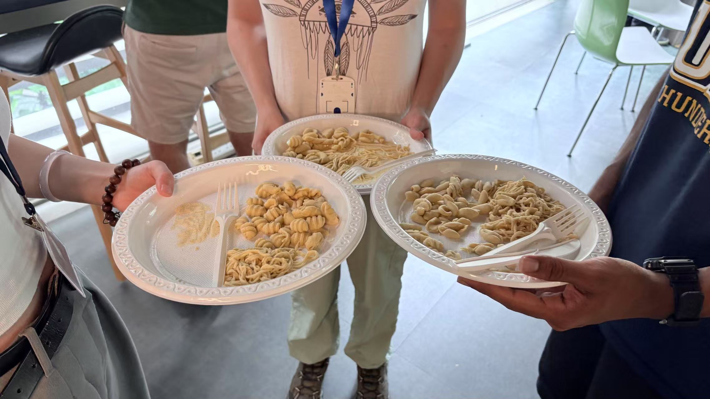 Pasta making + durian tasting